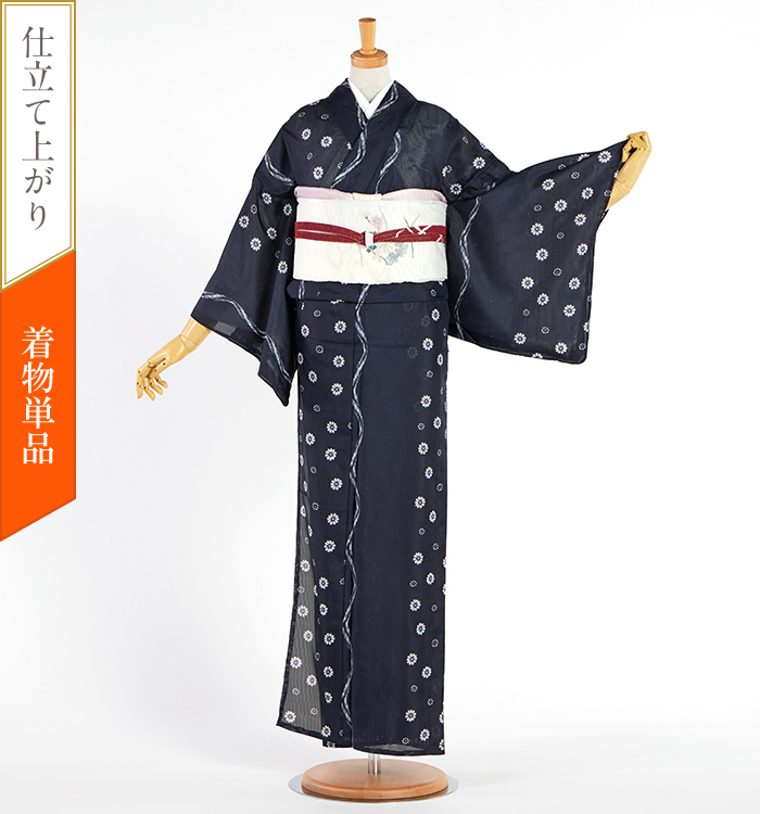 仕立て上がり】夏小紋 すぐに着られる洗える着物 Mサイズ No.5YI