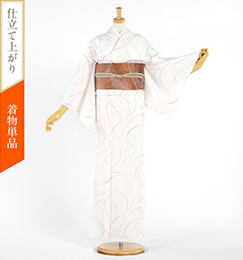 仕立て上がり】小紋 すぐに着られる洗える着物 Mサイズ No.5ZH-0620-02