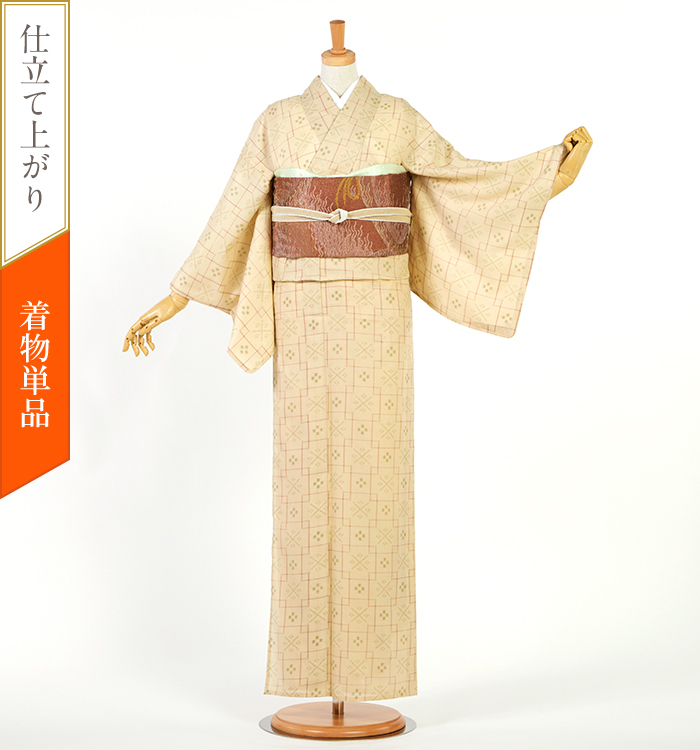 仕立て上がり】夏小紋 すぐに着られる洗える着物 Mサイズ No.5YI-0287