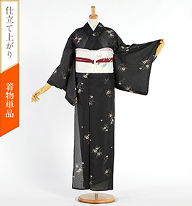 【仕立て上がり】夏小紋 すぐに着られる洗える着物 Lサイズ No.5YI-0294-03-R