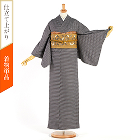 【仕立て上がり】小紋 すぐに着られる洗える着物 Lサイズ No.5YI-0295-03