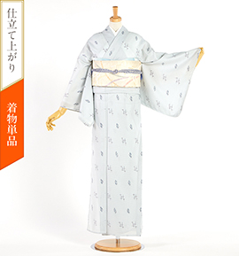 【仕立て上がり】夏小紋 すぐに着られる洗える着物 Lサイズ No.5YI-0303-03-R