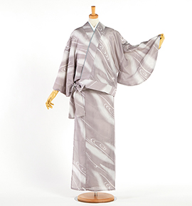 夏の二部式着物 すぐに着られる洗える着物 Mサイズ No.5YI-0317-02-R