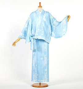 夏の二部式着物 すぐに着られる洗える着物 Mサイズ No.5YI-0322-02-R