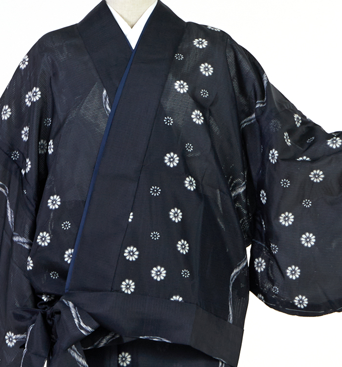 夏の二部式着物 すぐに着られる洗える着物 Lサイズ No.5YI-0323-03-Rの