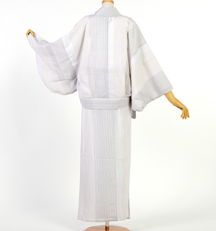 夏の二部式着物 すぐに着られる洗える着物 Mサイズ No.5YI-0331-02-Rの