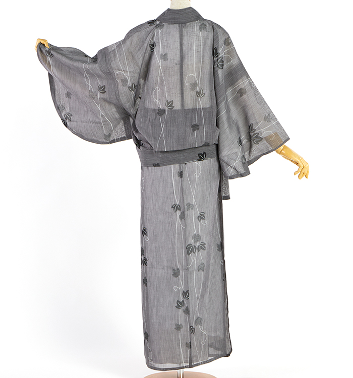 夏の二部式着物 すぐに着られる洗える着物 Mサイズ No.5YI-0332-02-Rの