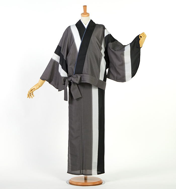 夏の二部式着物 すぐに着られる洗える着物 Mサイズ No.5YI-0336-02-Rの