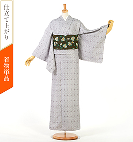 【仕立て上がり】小紋 すぐに着られる洗える着物 Lサイズ No.5YI-0342-03