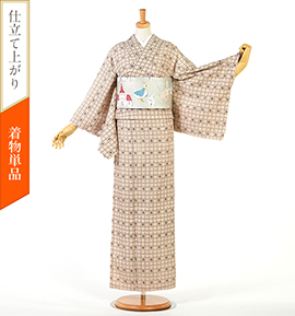【仕立て上がり】小紋 すぐに着られる洗える着物 Mサイズ No.5YI-0342-12