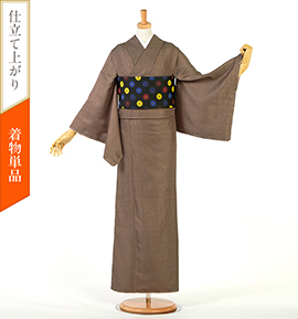 【仕立て上がり】小紋 すぐに着られる洗える着物 Lサイズ No.5YI-0344-13