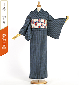 嵐山よしむら 洗える着物 高級化繊 仕立て上がり】嵐山よしむら 小紋 すぐに着られる洗える着物 No.5ZH