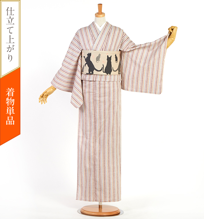 ※着物単品販売→変更後ページ　　　¥14000 仕立て上がり】はないちりん 木綿の着物 すぐに着られる洗える着物 M