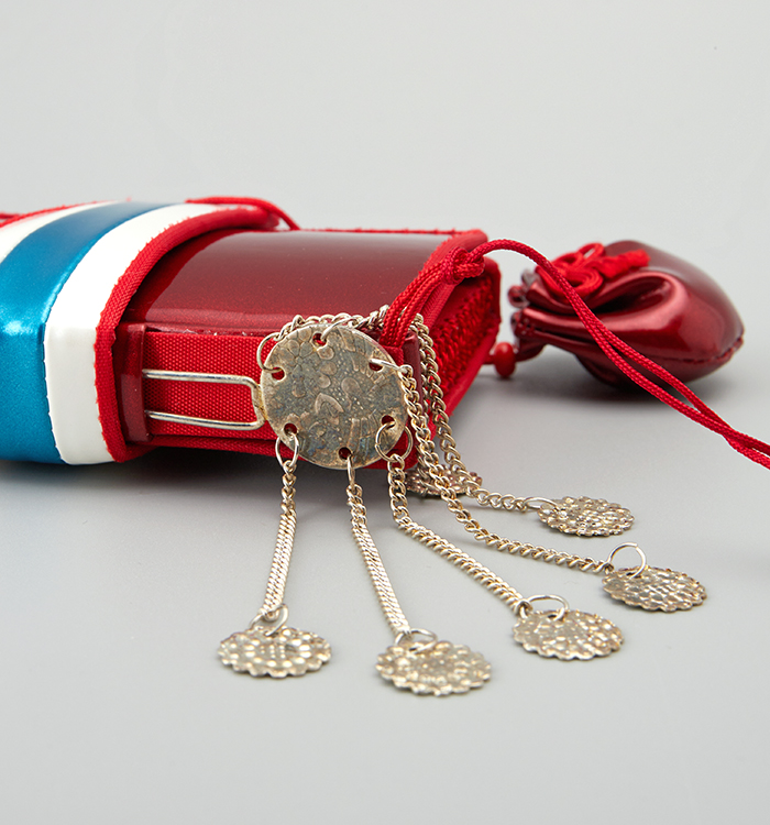 七五三用小物類　まとめて 七五三 はこせこセット 7歳 バッグ 草履21cm 箱迫 丸ぐけ 扇子