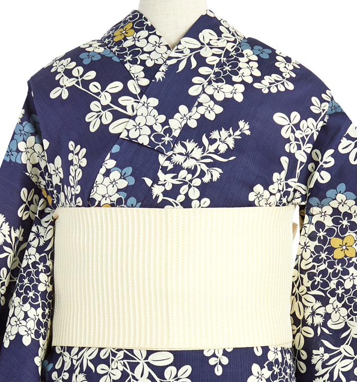 【セット】浴衣 フリーサイズ 半巾帯・着付け小物付き No.5ZA-5341-00_01