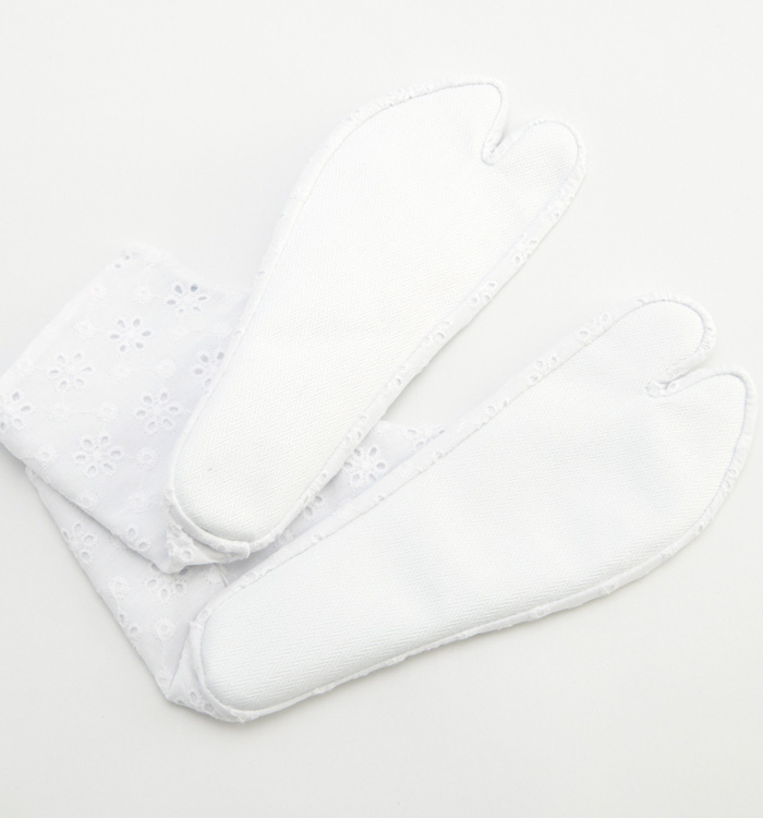 レース足袋 白 24.0cm 4枚こはぜ No.5ZB-0124-06_02