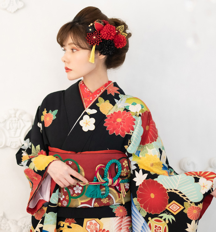 Arenca 百花八重菊 振袖・卒業袴用髪飾り No.5ZC-1242-10-R_03