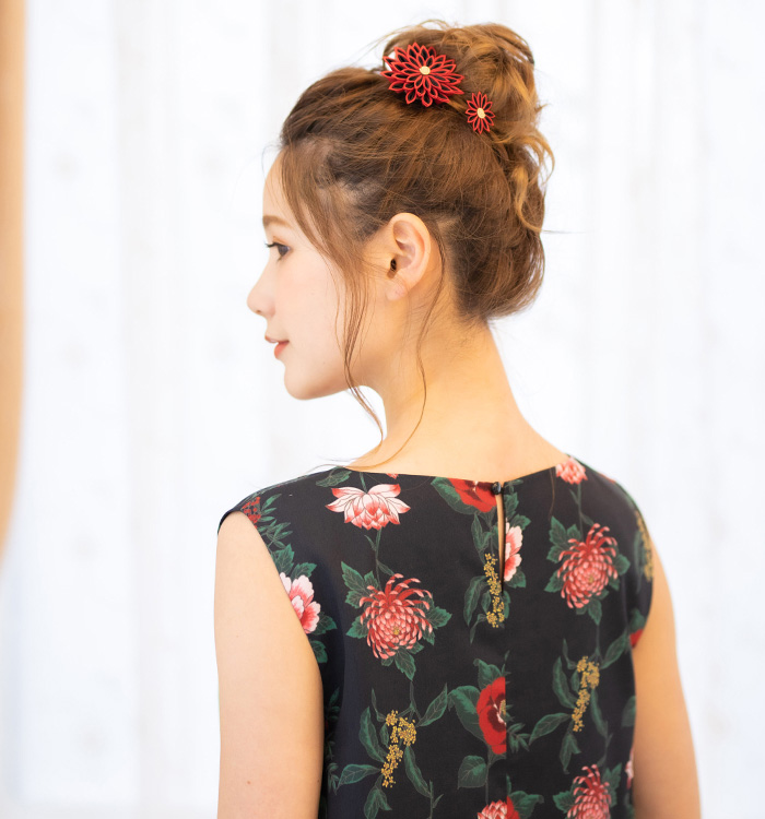 Arenca 百花八重菊 振袖・卒業袴用髪飾り No.5ZC-1242-10-R_04