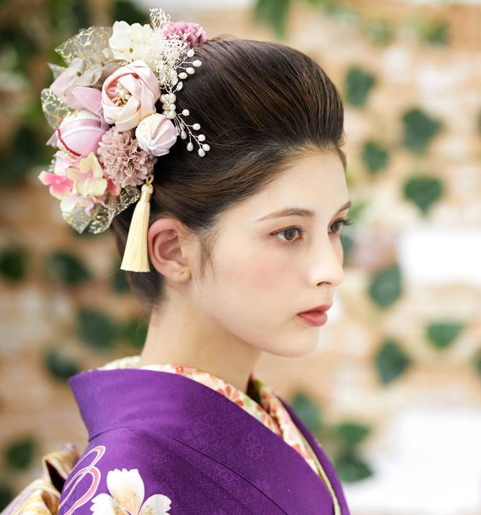 Arenca アンティーク・ローザ 振袖・卒業袴用髪飾り No.5ZC-1243-10-R_03