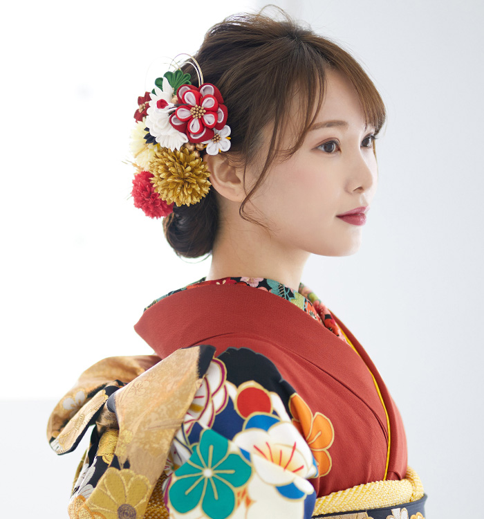 コムサデモード 振袖 松竹梅 晴れの日 成人式 着物 051w d