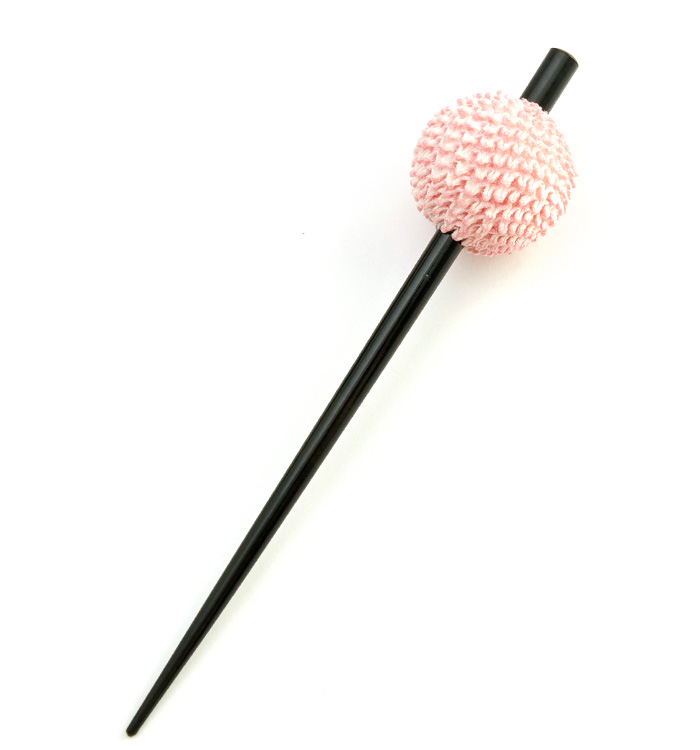 鹿の子絞り 玉かんざし 一本軸 No.5ZC-1474-20