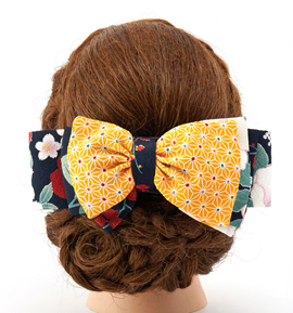 卒業袴・振袖用 リボン髪飾り No.5ZC-1942-00