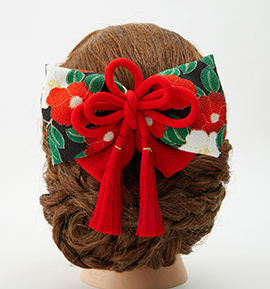 卒業袴・振袖用 リボン髪飾り No.5ZC-2432-20