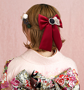 卒業袴・振袖用 リボン髪飾り No.5ZC-2650-00-R