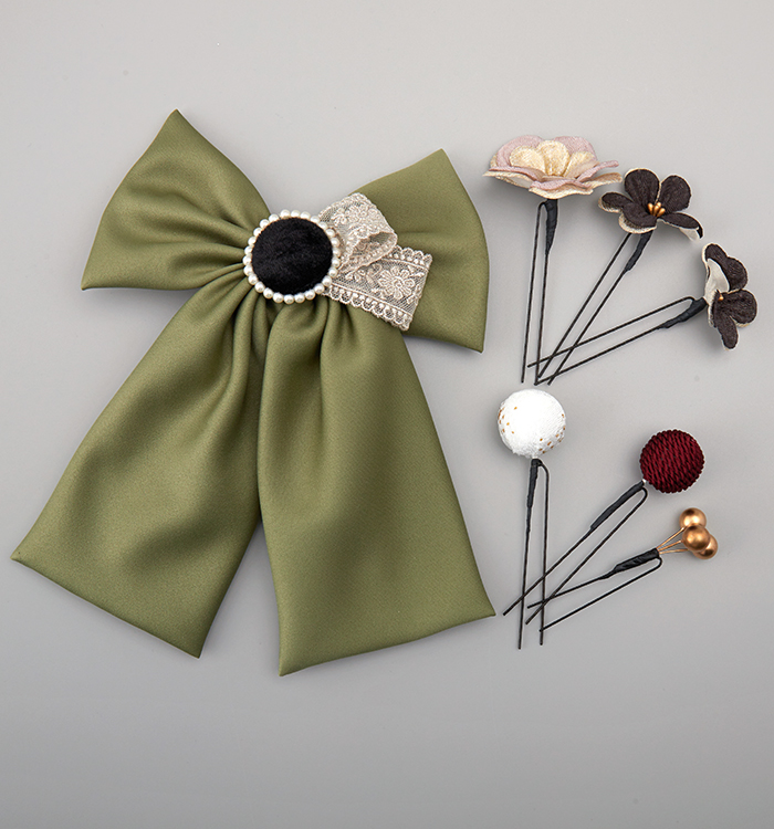 卒業袴・振袖用 リボン髪飾り No.5ZC-2650-20