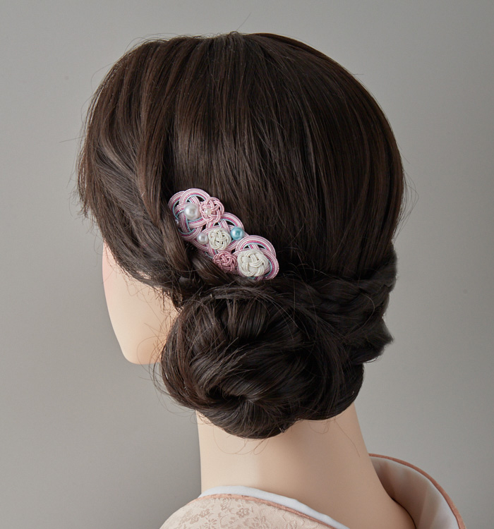 水引 櫛型の髪飾り ピンク No.5ZC-2654-01の通販｜きもの365