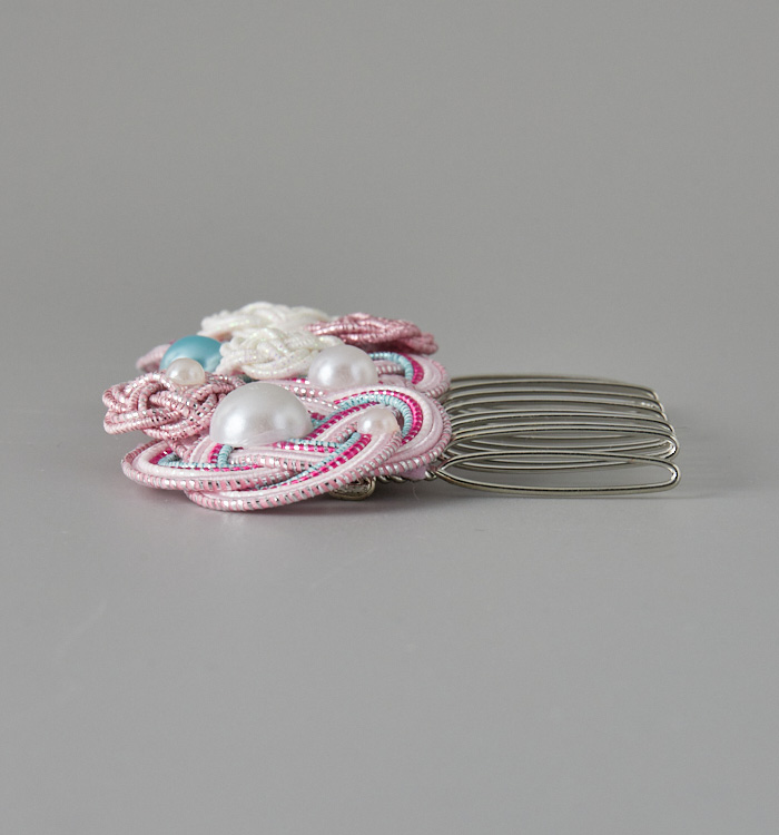 水引 櫛型の髪飾り ピンク No.5ZC-2654-01の通販｜きもの365