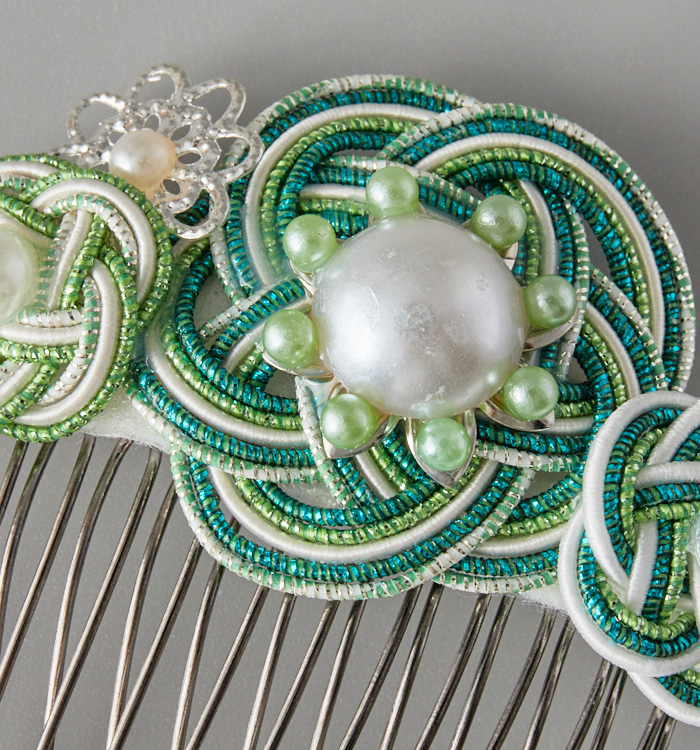 水引 櫛型の髪飾り 緑 No.5ZC-2654-03の通販｜きもの365