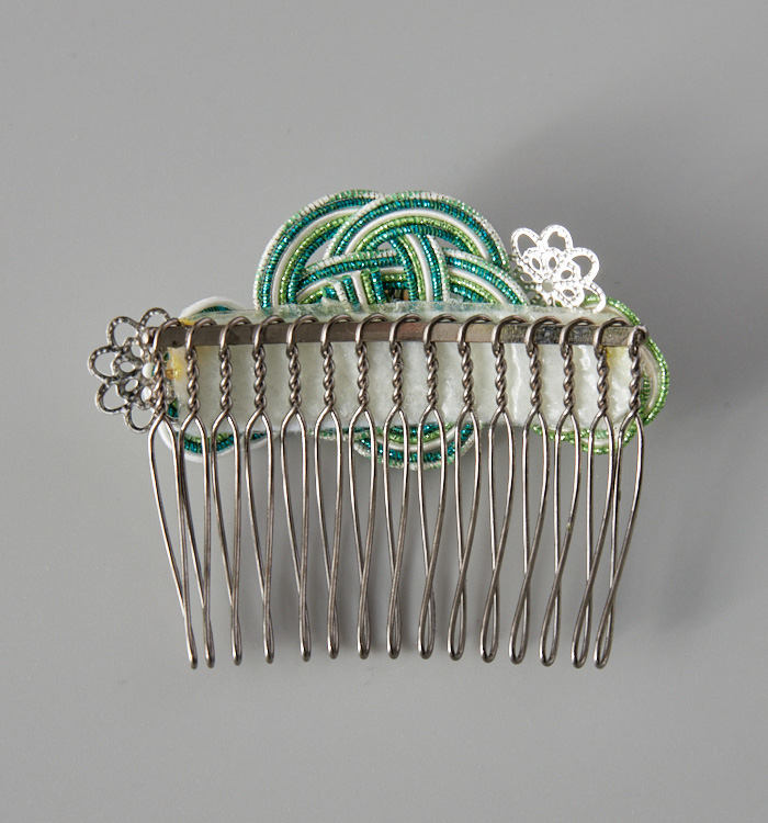 水引 櫛型の髪飾り 緑 No.5ZC-2654-03の通販｜きもの365