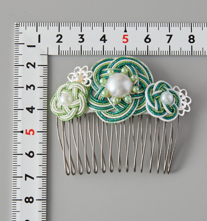 水引 櫛型の髪飾り 緑 No.5ZC-2654-03の通販｜きもの365