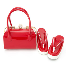 振袖・卒業袴用草履バッグ(足サイズ:23.0cm~24.5cm)No.5ZD-0463-10