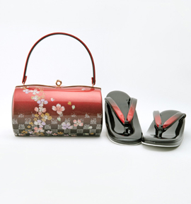 振袖・卒業袴用草履バッグ（足サイズ：23.0cm～24.5cm） No.5ZD-0633-10-R