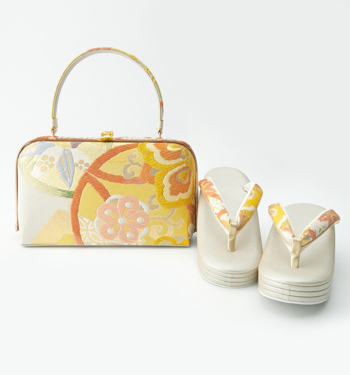 世美庵 振袖・卒業袴用草履バッグ（足サイズ：23.0cm～24.5cm） No.5ZD-0657-13