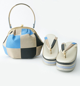 【訳有り品】世美庵 振袖・卒業袴用草履バッグ（足サイズ：23.0cm～24.5cm） No.5ZD-0659-13