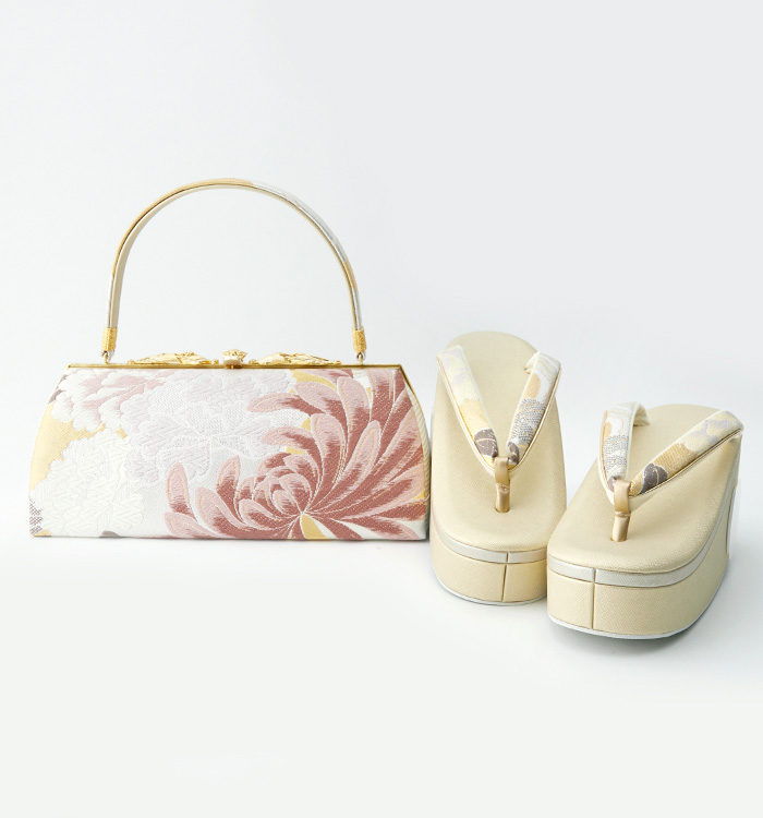 世美庵 振袖・卒業袴用草履バッグ（足サイズ：23.0cm～24.5cm） No.5ZD-0660-03