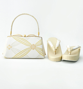 世美庵 振袖・卒業袴用草履バッグ（足サイズ：23.0cm～24.5cm） No.5ZD-0665-03