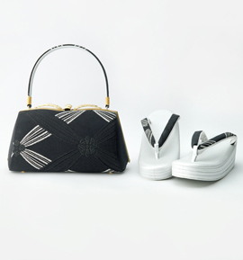 世美庵 振袖・卒業袴用草履バッグ（足サイズ：23.0cm～24.5cm） No.5ZD-0665-13