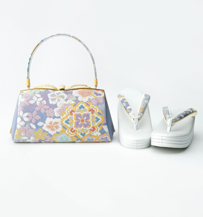 世美庵 振袖・卒業袴用草履バッグ（足サイズ：23.0cm～24.5cm） No.5ZD-0666-13