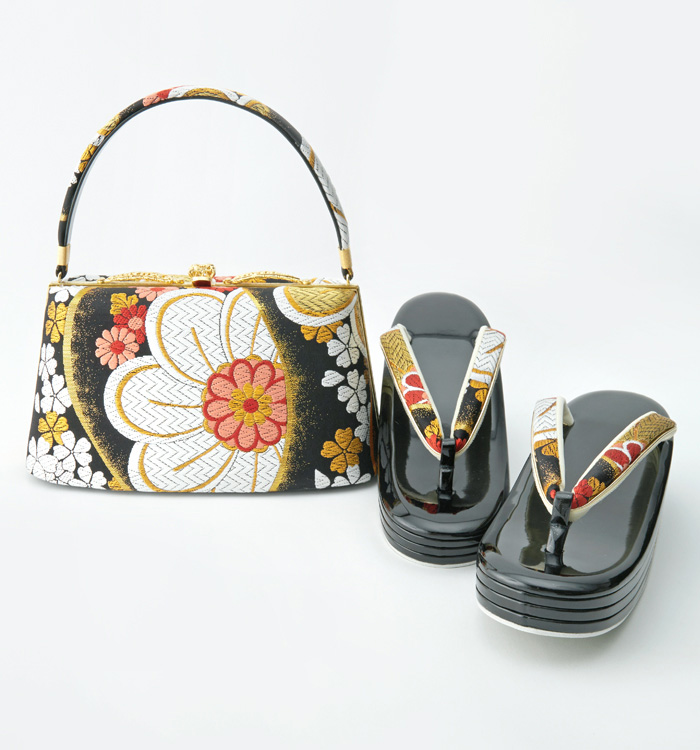 世美庵 振袖・卒業袴用草履バッグ（足サイズ：23.0cm～24.5cm） No.5ZD-0667-13