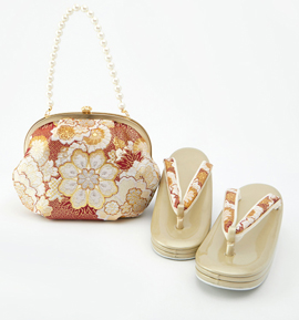 春爛漫 振袖・卒業袴用草履バッグ(足サイズ:23.0cm~24.5cm) No.5ZD-0686-00-R