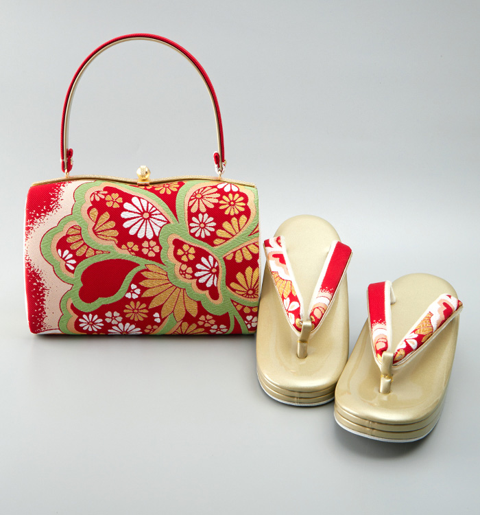 振袖・卒業袴用草履バッグ(足サイズ:23.0cm~24.5cm) No.5ZD-0824-00-R