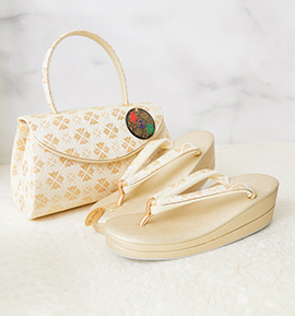 華三彩 礼装用草履バッグ（足サイズ：23.0cm～24.5cm） No.5ZD-1145-03