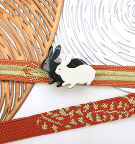 帯留 うさぎ No.5ZE-0405-00