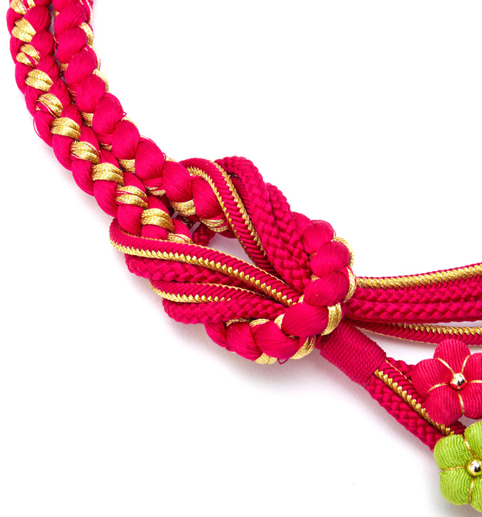 振袖用帯締め 正絹 三連梅 No.5ZE-0437-00の通販｜きもの365