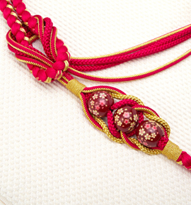 振袖用帯締め 正絹 転写玉 No.5ZE-0438-00