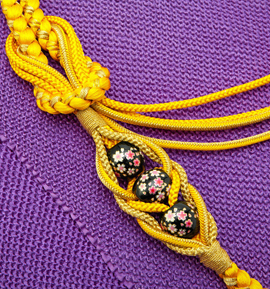 振袖用帯締め 正絹 転写玉 No.5ZE-0438-30